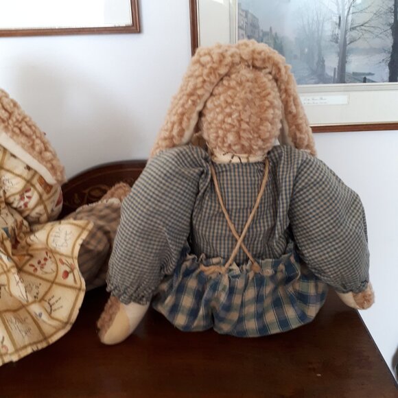 Bunnies - Boy and Girl - Handcrafted - Picture 5 of 8